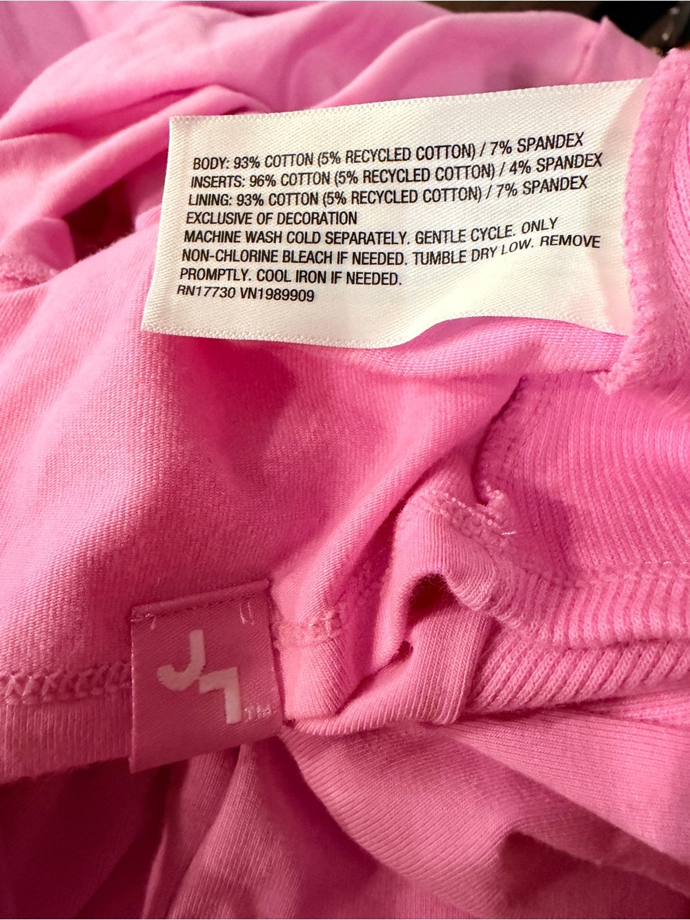 SOLD JoyLab Women's Washed Jersey Active Dress - Neon Pink - Picture 7 of 7